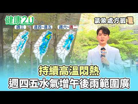 【每日氣象處方籤】持續高溫悶熱！週四五水氣增午後雨範圍廣｜20260519 TVBS氣象站 #吳軒彤 氣象主播