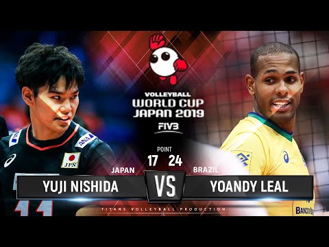Yuji Nishida vs Yoandy Leal | Japan vs Brazil | World Cup 2019