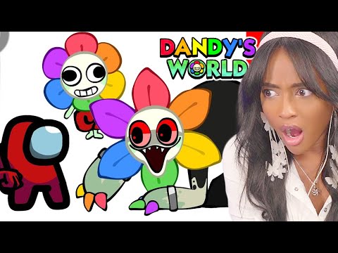 Mini Crewmate Destroys Dandys World Characters