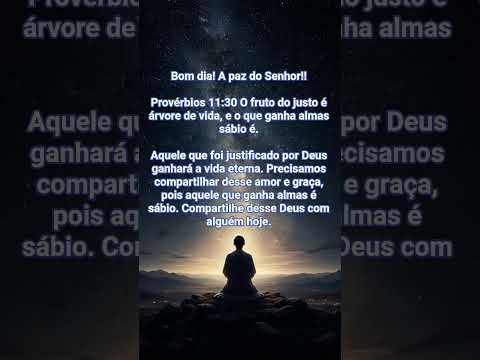provérbios 11 -30 #mensagem #caminhodaverdade #jesus #fe #bomdiaamor #gratidão #mensagensdivinas