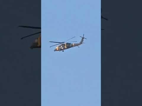 I caught a helicopter haha