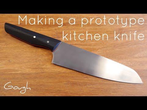 Hand-making a prototype kitchen knife!