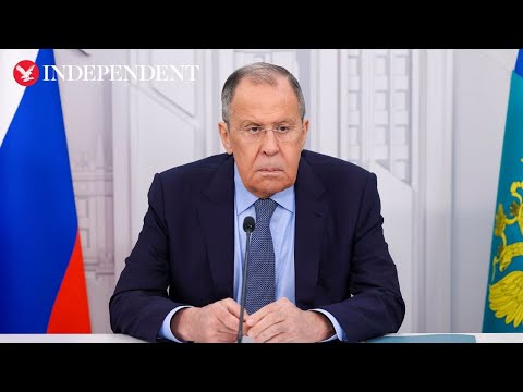 Russian foreign minister holds news conference as Moscow reports Ukrainian strikes