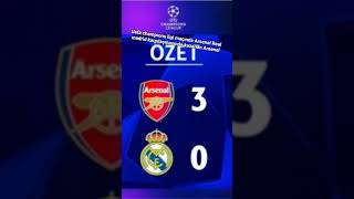 Maç sonu Real m. 0/3 Arsenal #realmadrid #arsenal #futboladair #futbol #youtube