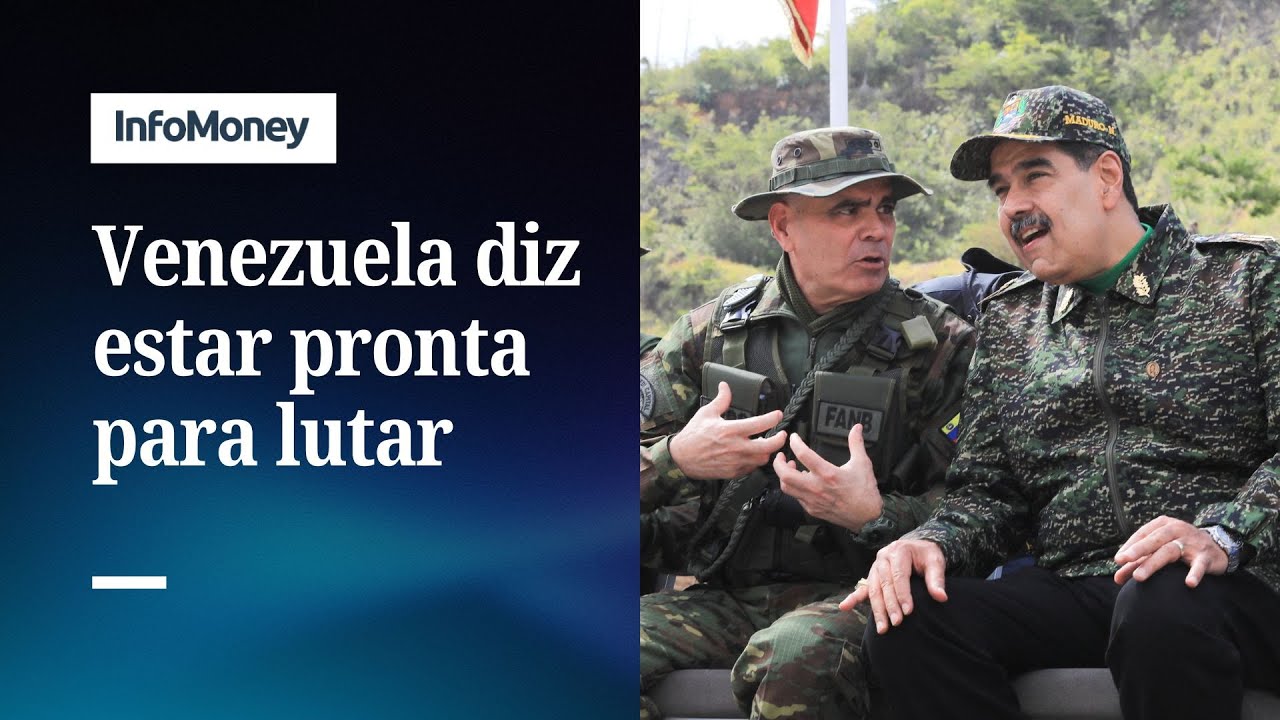 Drone mostra navio dos EUA no Canal do Panamá Venezuela se diz pronta para lutar | InfoMoney News