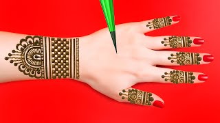 Simple easy and Unique Finger back hand Mehndi Design | Minimal Yet Classy Style for College Girls