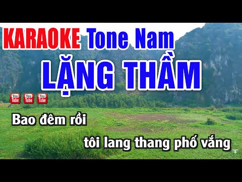 Lặng Thầm KARAOKE Tone Nam Beat Phối Chuẩn – Nhạc Sống Thanh Ngân