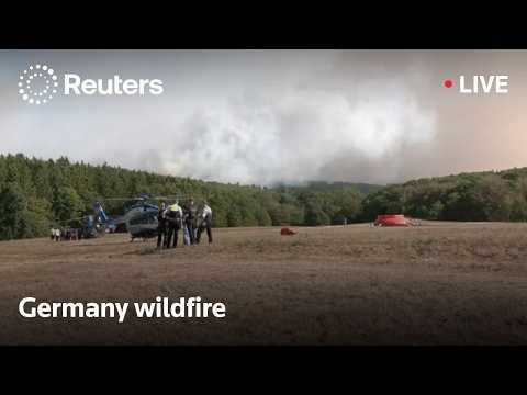 ドイツで山火事が住宅地に迫り、2000人超が避難