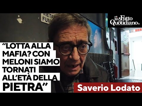 Lo scrittore Lodato: "La lotta alla mafia è tornata all’età della pietra. Meloni non la nomina mai"