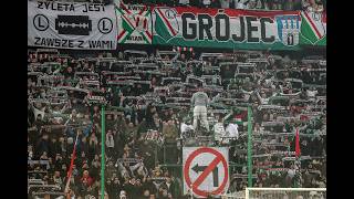 Doping kibiców Legii na meczu z Wisłą Płock