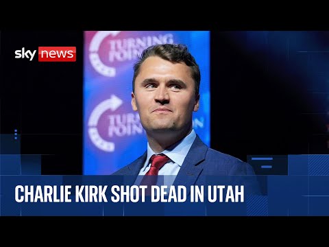 Charlie Kirk dies after being shot at event in Utah | Sky News coverage