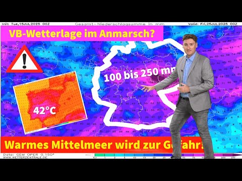 Droht eine VB-Wetterlage? Warmes Mittelmeer macht's möglich! Hitze in Südeuropa!