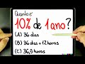 Cálculo de Porcentagens e Tempo