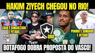 ZIYECH RECEBIDO COM FESTA NO AEROPORTO! MATHEUS GONÇALVES ENTRE BOTAFOGO E VASCO! ZAHA E RICHARLISON