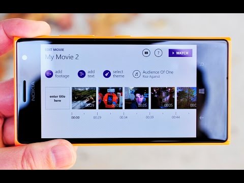 (ENGLISH) Movie Creator Beta hands on with the Lumia 735