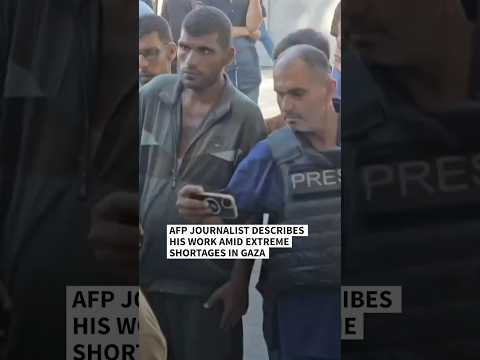 AFP journalist covers war as Gaza faces extreme shortages | AFP #shorts
