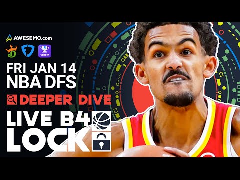 NBA DFS Picks 1/14/22 | Deeper Dive & Live Before Lock