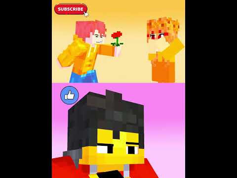 surprise valentine's gift noi vs aaron, @Aphmau and mia #shortsviral #fyp #mikucraft