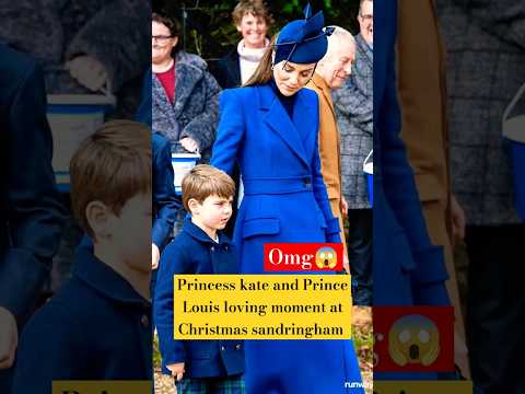 Princess kate and Prince Louis loving hug moments at Christmas sandringham UK #shorts #katemiddleton