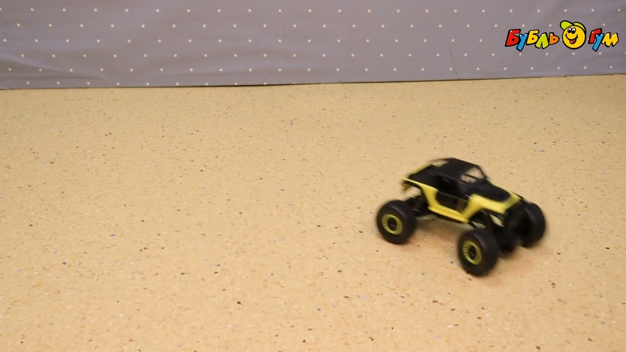 Джип Lanson Toys RC ROCK CRAWLER р/у кросс-кантри 4WD желтый акб 1:20  - видео
