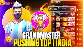 Pushing Grandmaster Top 1 In India😵 | Free Fire Solo Rank Pushing With Tips And Tricks | Ep-3