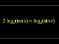 Trigonometric and Logarithmic Equations