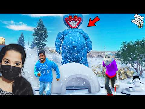 Shinchan Meets Monster Huggy Wuggy | Shinchan Becomes Grandpa! - GTA 5