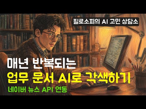 업무 문서 AI로 각색하기 (네이버 뉴스 API 연동, 필로소피의 AI 고민 상담소 #2)