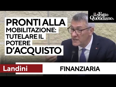 Landini: "Dobbiamo tutelare il potere d'acquisto. Pronti alla mobilitazione in autunno"