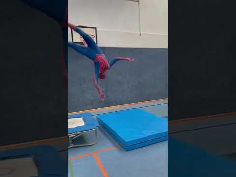 The floor is lava challenge | Can I do it? 😱🕷 #shorts