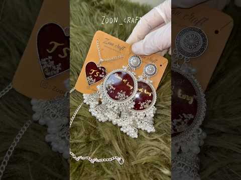 Blood preservation 😱❤️✨ viral video | blood resin jhumkay easy best gift for love | tutorial | DIY