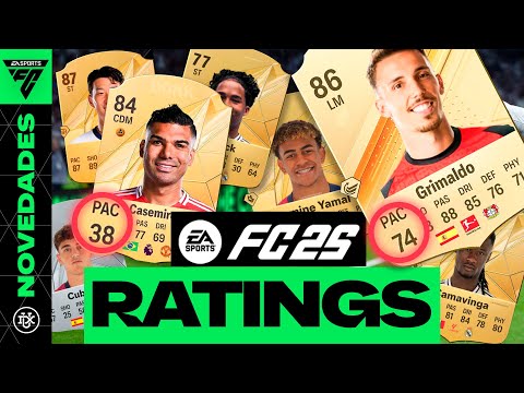 LAS MEDIAS OFICIALES DE FC25 | NICO, LAMINE YAMAL, VINICIUS 🥵 | FC25 RATINGS