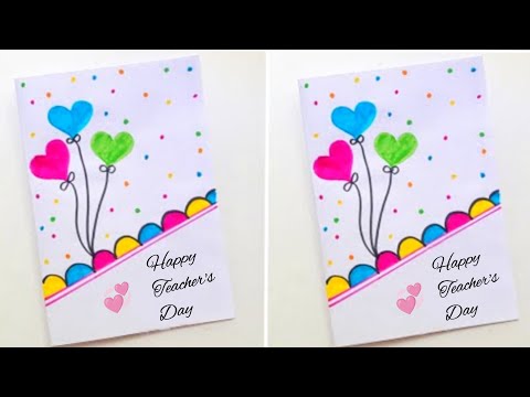 DIY Happy Teacher's Day Greeting card || Handmade Teachers Day card || How to make Teacher Day card