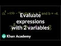 Evaluating Expressions and Operations