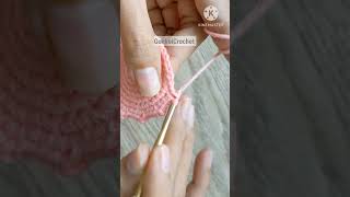 🌹Easy Crochet a Rose Flower Free pattern Tutorial on YouTube Gonkui Crochet step by step #shorts