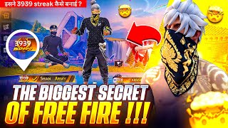 The biggest secret of Free Fire !! इसने 3939 streak कैसे बनाई ?