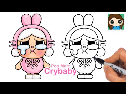 How to Draw a CryBaby Girl | Pop Mart Crying Again Series