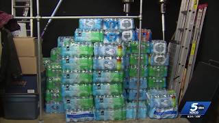 YouTube video thumbnail: Oklahoma City Homeless Outreach Says it is 'Desperate' for Water as Heat Wave Swells Demand