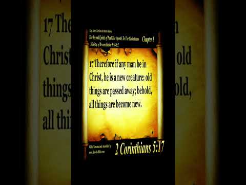 2 Corinthians 5:17. Number 43 Most Popular Bible Verse