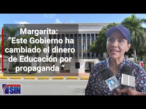 "Es algo atroz quitar dinero a Educación" dice la Margarita Cedeño