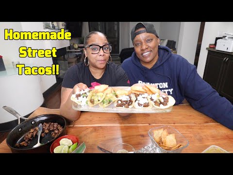 My Baby is Sick. Homemade Carne Asada Street Tacos ( Cooking & Mukbang)