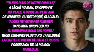 "Tu n'es plus vraiment de la famille," a dit ma mère en cédant ma place au petit ami de Jennifer...