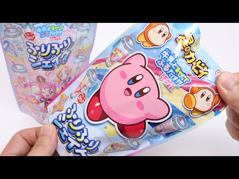 Kirby and Precure Furi Furi Shake DIY Candy Drink Kit Japan Souvenir