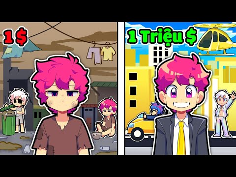 Làng Hiha 1 Đô VS Làng Hiha 1 Triệu Đô Trong Minecraft 🤩🤣