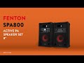Fenton SPA800 Bluetooth Active Party PA Speaker Pair