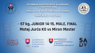 Matej Jurča KO vs Miron Mester - 57 kg, JUNIOR 14-15, MALE, FINAL