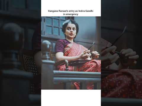 Kangana's Powerful Entry as Indira Gandhi in Emergency Movie #kanganaranaut #emergency #indiragandhi