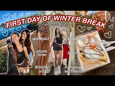 FIRST DAY OF WINTER BREAK | Vlogmas Day 21