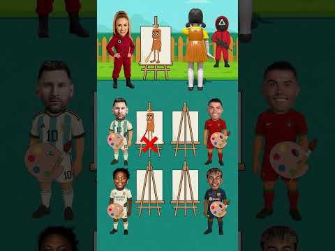 Wer kann Tung Tung Sahur am besten malen? 🎨 Ronaldo🐐 vs Messi👽 vs Yamal😍 vs Speed😂