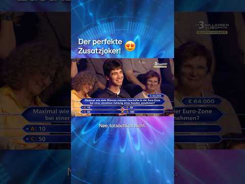 Lieben wir doch, wenn der Zusatzjoker zu 100 % sicher ist 💸✨👉 #werwirdmillionär #RTL #RTLPlus